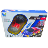 1:18 Super Captain Racing RC Car – High-Speed Remote Control Car with LED Lights | Rechargeable Toy Car for Kids